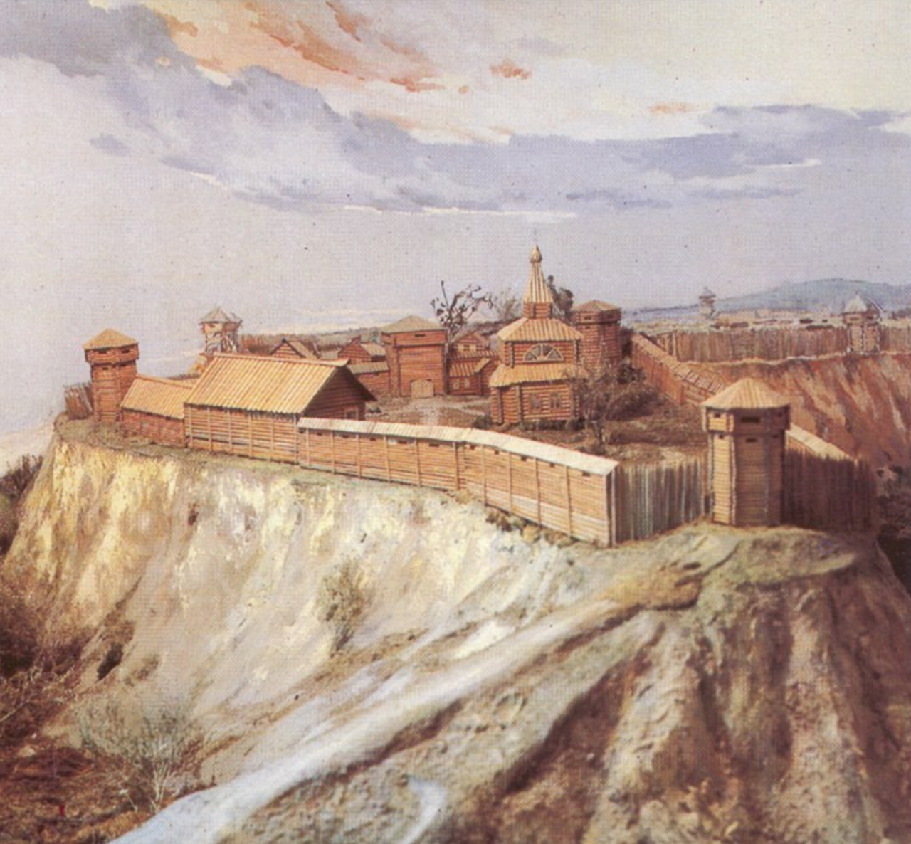 В каком году основан томск. Воскресенская крепость Томск. Томская крепость 1604 года.