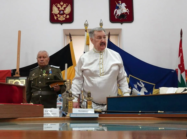 Верховный атаман СКВРиЗ Камшилов В. В. поздравляет близкого друга, казачьего генерала, атамана Уссурийского казачьего войска, 10-кратного чемпиона России Савчука Ю. В.